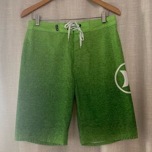 Hurley Green Gradient Swim Board Shorts